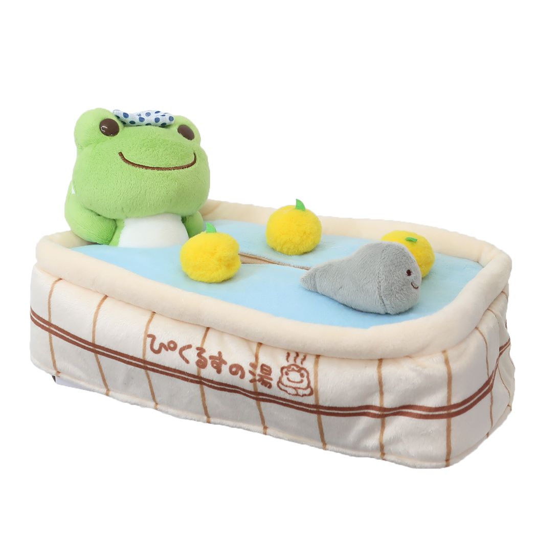 かえるのピクルス キャラクター ボックスティッシュカバー お風呂ティッシュカバー ゆず