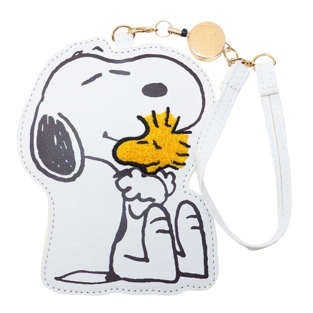 スヌーピー ダイカットリールパス ピーナッツ 定期入れ キャラクター ハグ