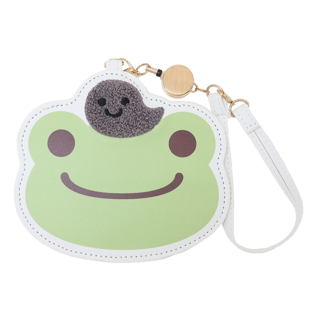 かえるのピクルス グッズ パスケース キャラクター ダイカットリールパス