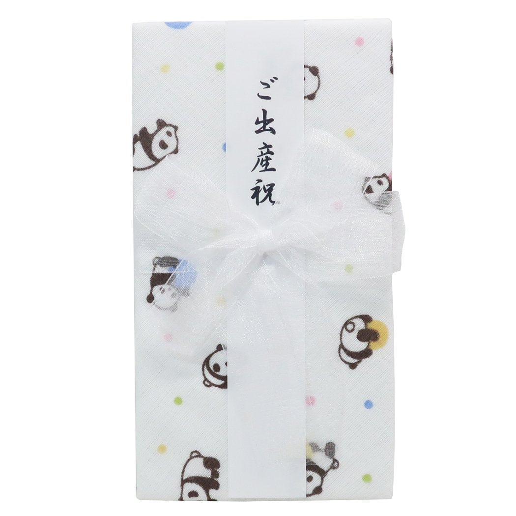 のし袋 ハンカチ ご祝儀袋 ころころぱんだ 御祝い 日繊商工 中封筒 短冊付き プレゼント 男の子 女の子 ギフト