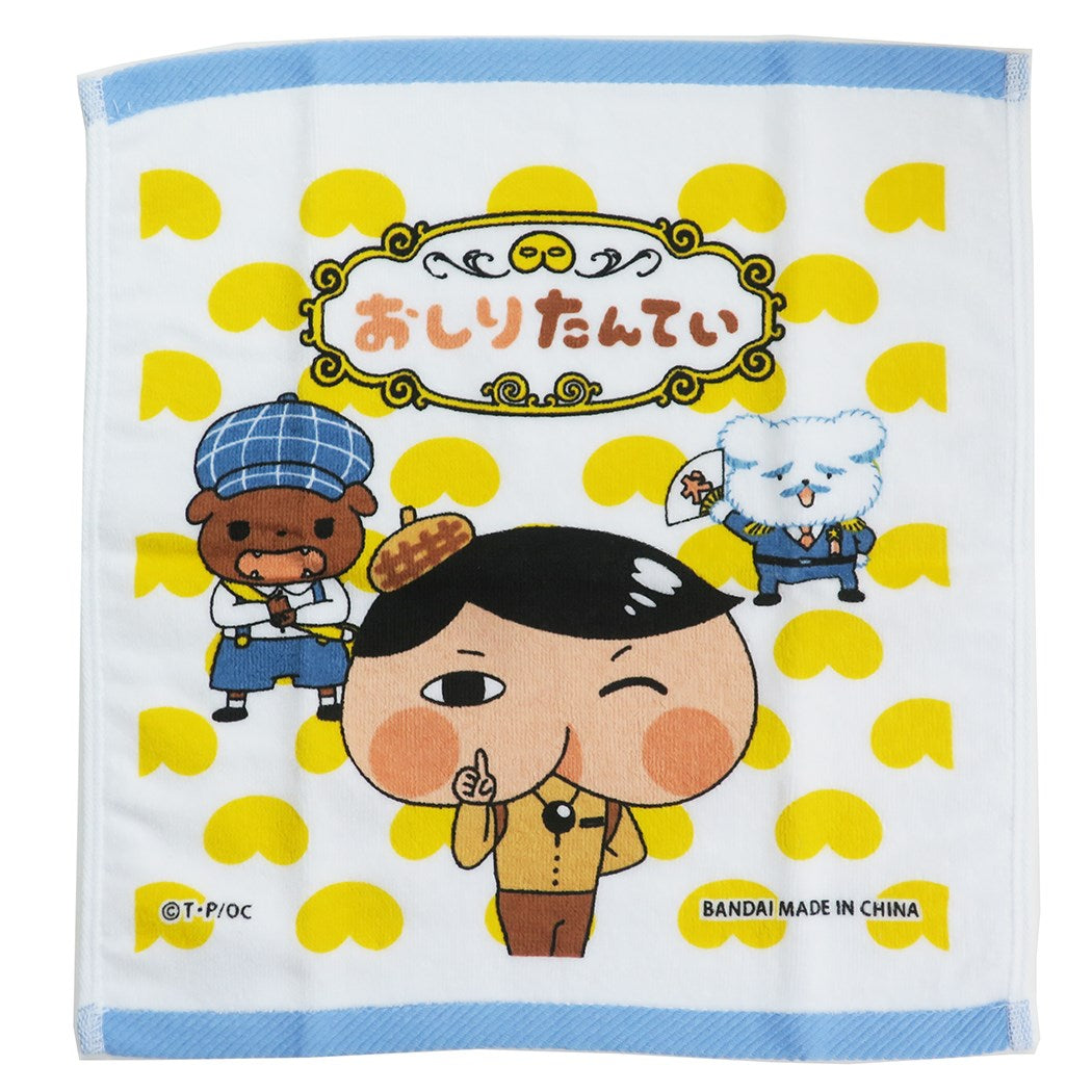 ハンドタオル 汗拭きタオル おしりたんてい キャラクター グッズ ナストーコーポレーション 34×36cm プレゼント 男の子 女の子