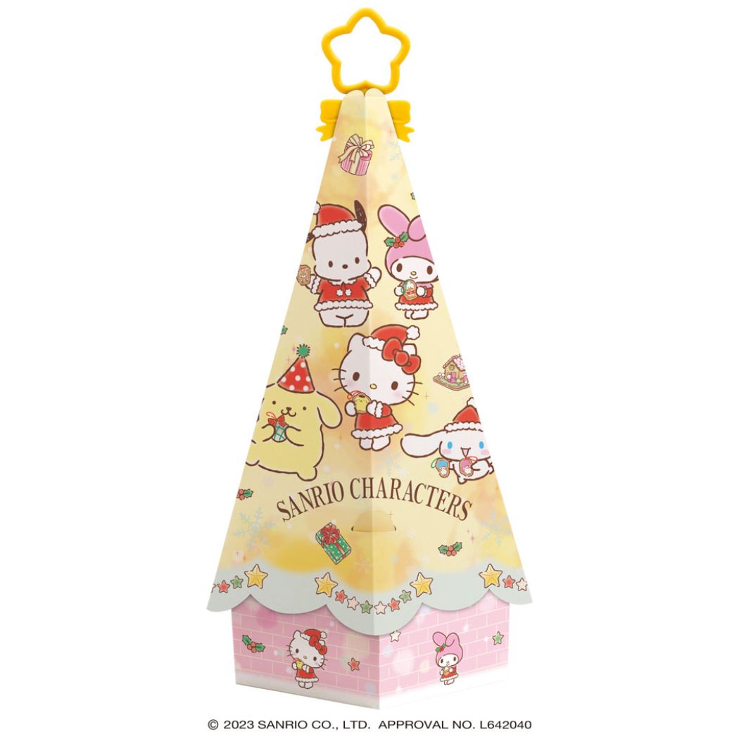 サンリオツリー形お菓子BOX サンリオキャラクターズ クリスマスお菓子 サンリオ ハート