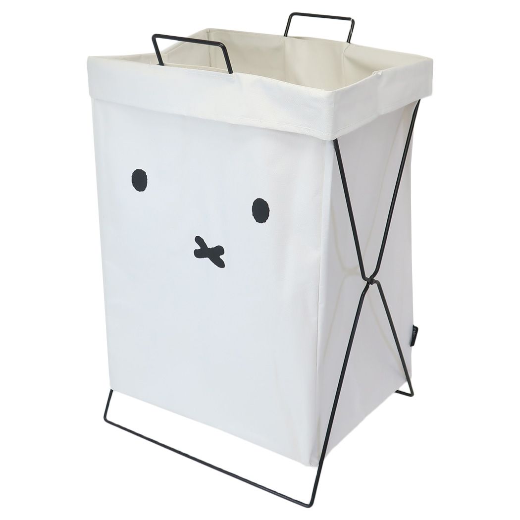 ミッフィー グッズ 洗濯カゴ 絵本キャラクター 折り畳めるランドリーバスケット 横型