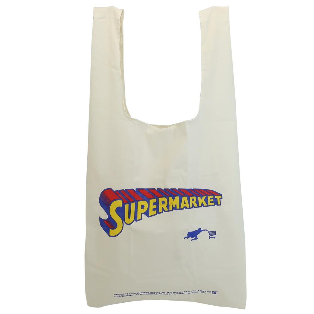 エコバッグ コットンマルシェバッグ SUPERMARKET! オクタニコーポレーション プレゼント 男の子 女の子 ギフト