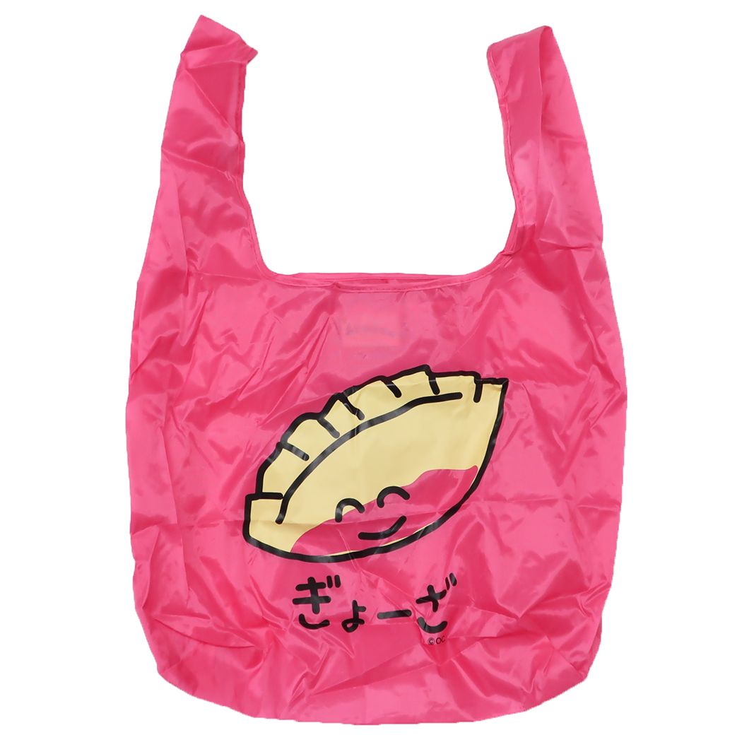 おえかきさん かわいい おもしろ雑貨 エコバッグ ECO BAG 折りたたみショッピングバッグ ぎょーざさん