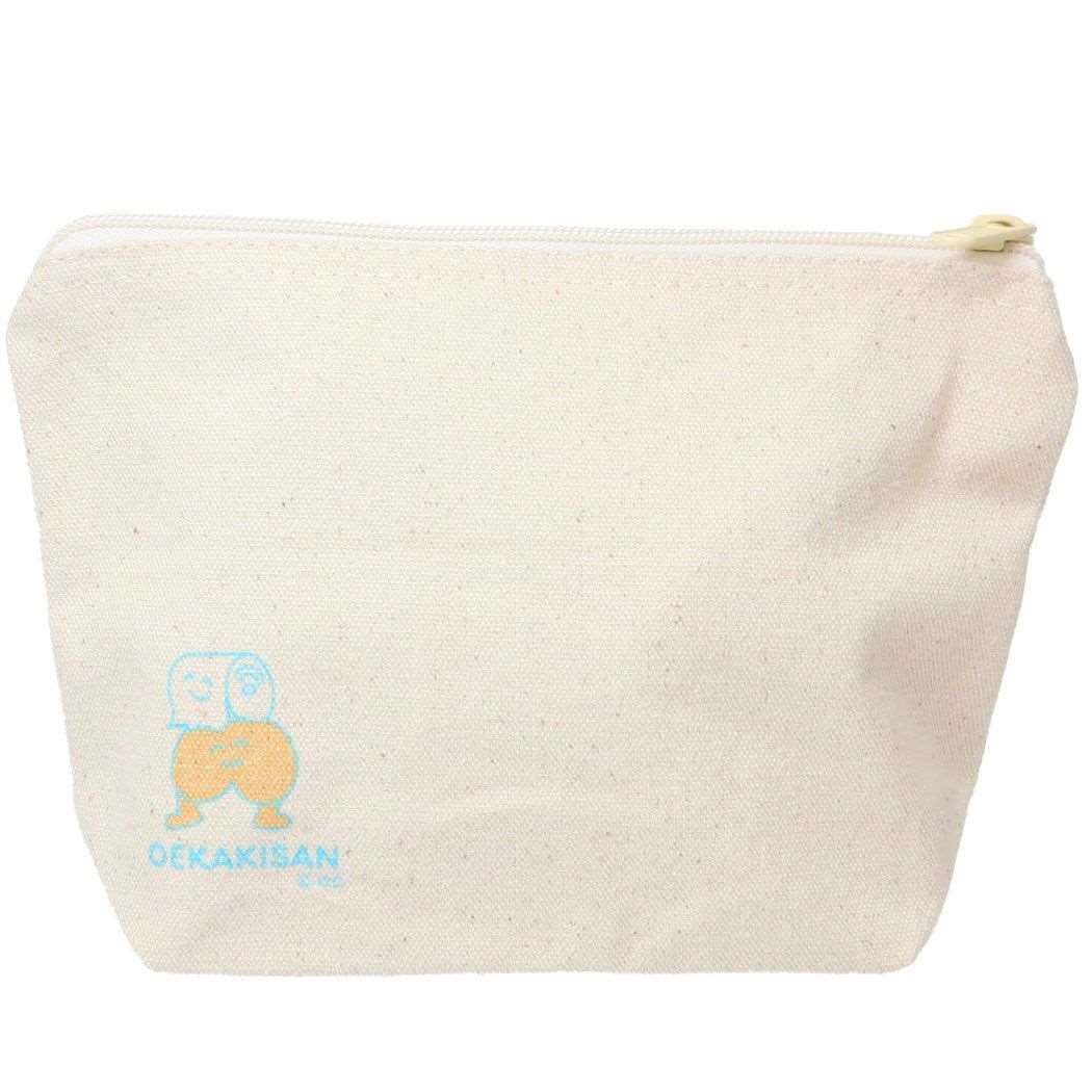 おえかきさん POUCH マチ有り キャンバスポーチ コスメポーチ おしりさんとぺーぱーさん