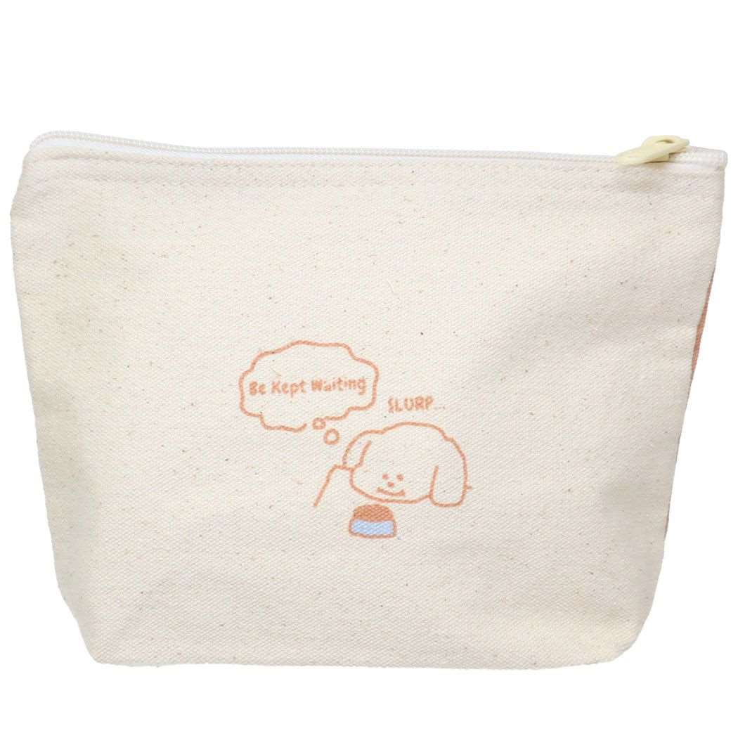コスメポーチ POUCH マチ有り キャンバスポーチ おあずけ? オクタニ