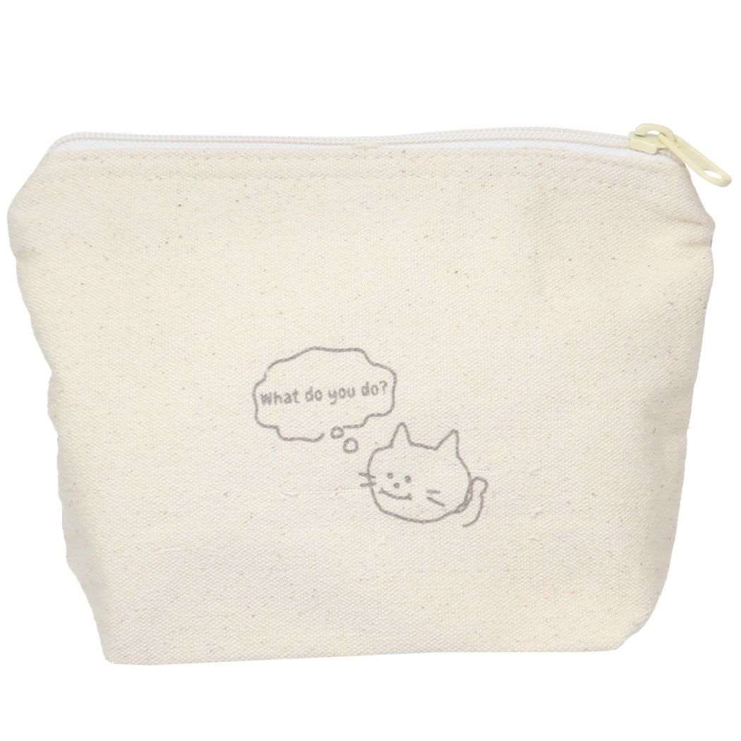 コスメポーチ POUCH マチ有り キャンバスポーチ なにする? オクタニ