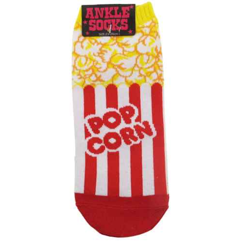 アンクルソックス 男女兼用靴下 ポップコーン プレゼント 男の子 女の子 ギフト