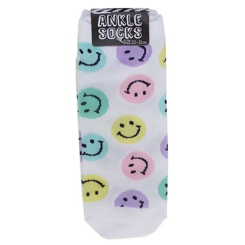 SMILE PASTEL MULTI 男女兼用 靴下 アンクル ソックス オクタニコーポレーション 23~25cm プレゼント 男の子