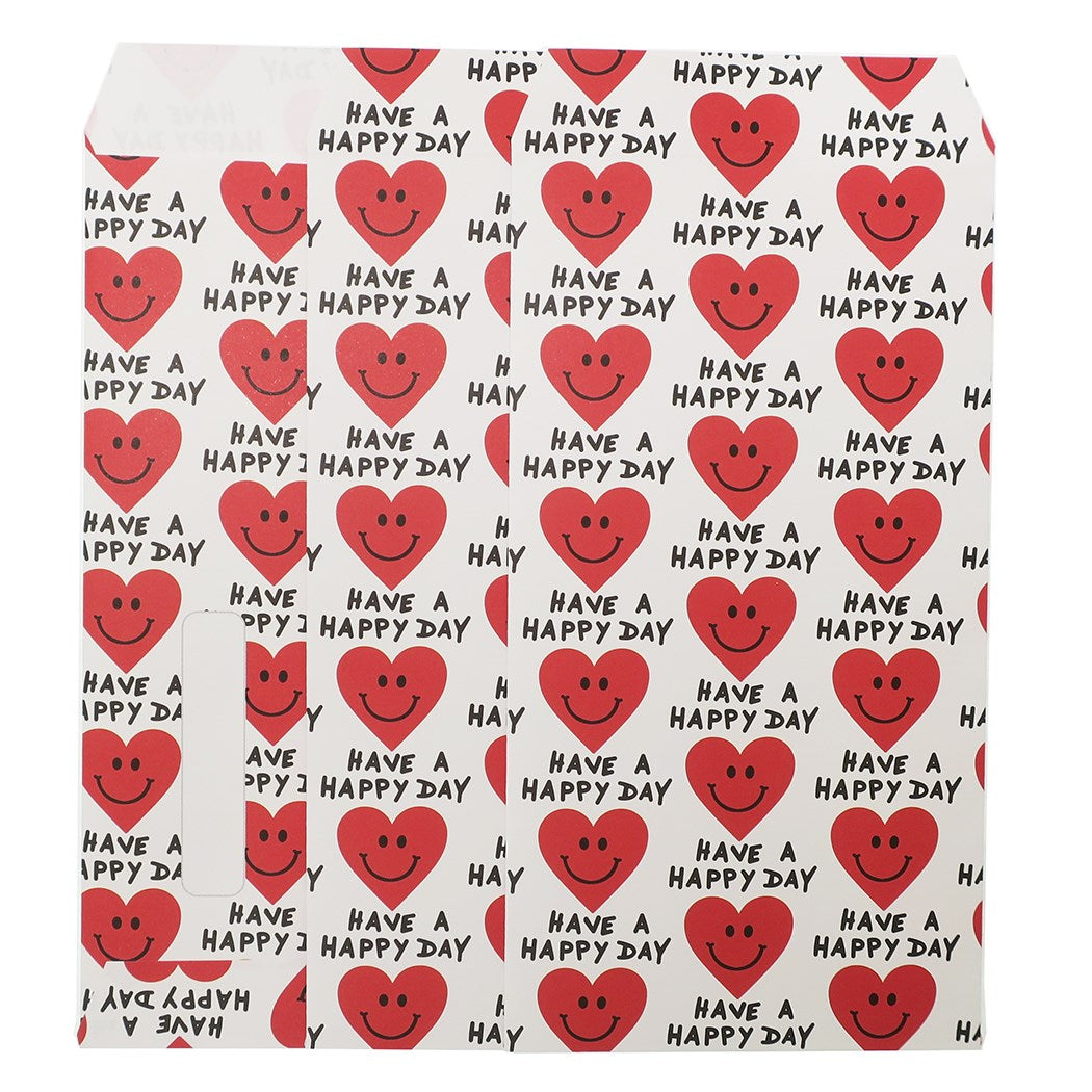 ポチ袋 長札 金封 L 3枚セット HEART SMILE オクタニコーポレーション おとしだま袋 プレゼント 男の子 女の子 ギフト