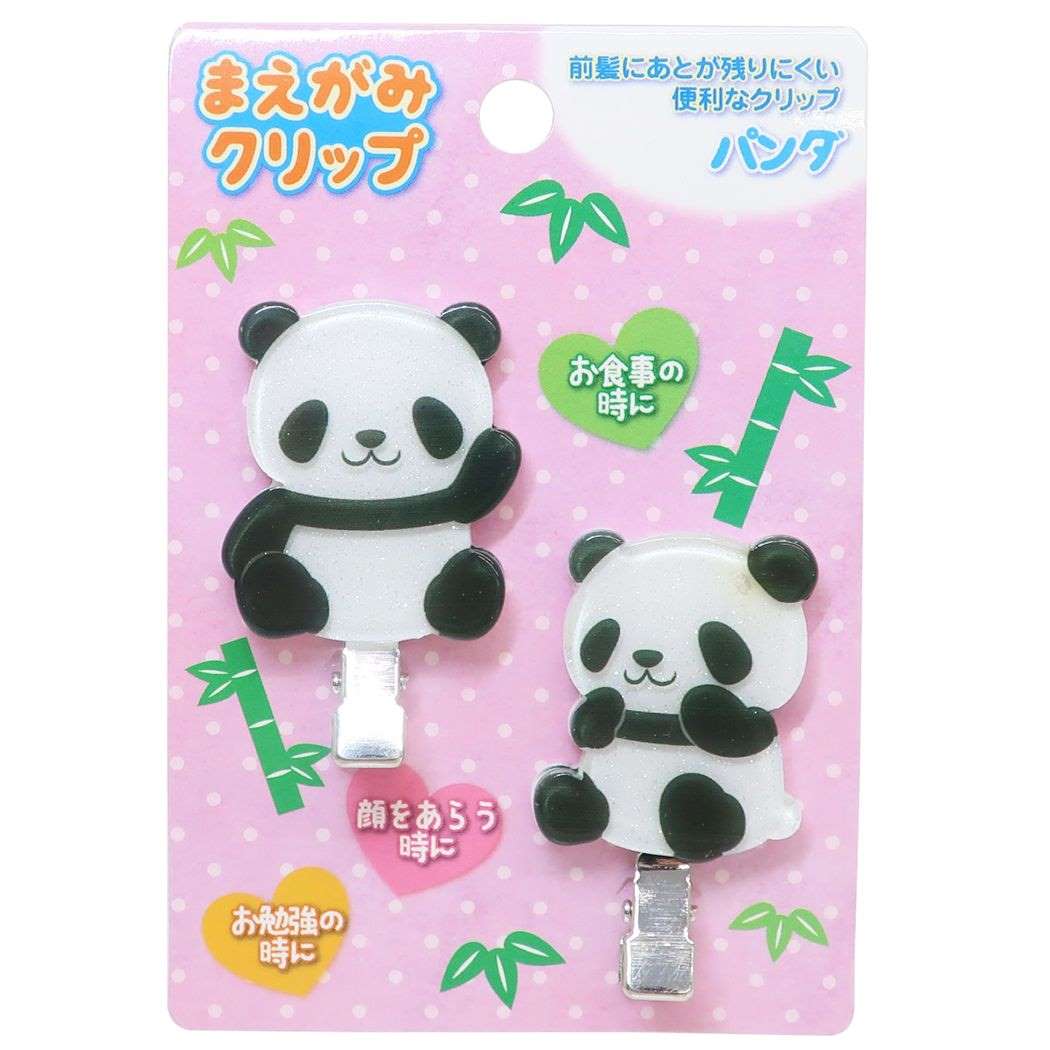 ヘアアクセ 前髪クリップ パンダ オスト