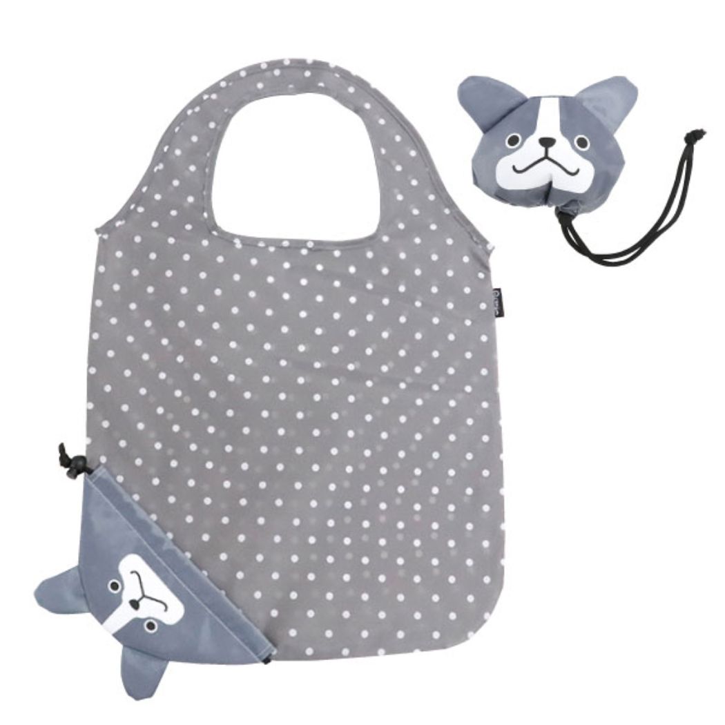 エコバッグ アニマルデイズ ecoron エコロン いぬ フレンチブルドッグ 折りたたみ ショッピングバッグ お買い物かばん