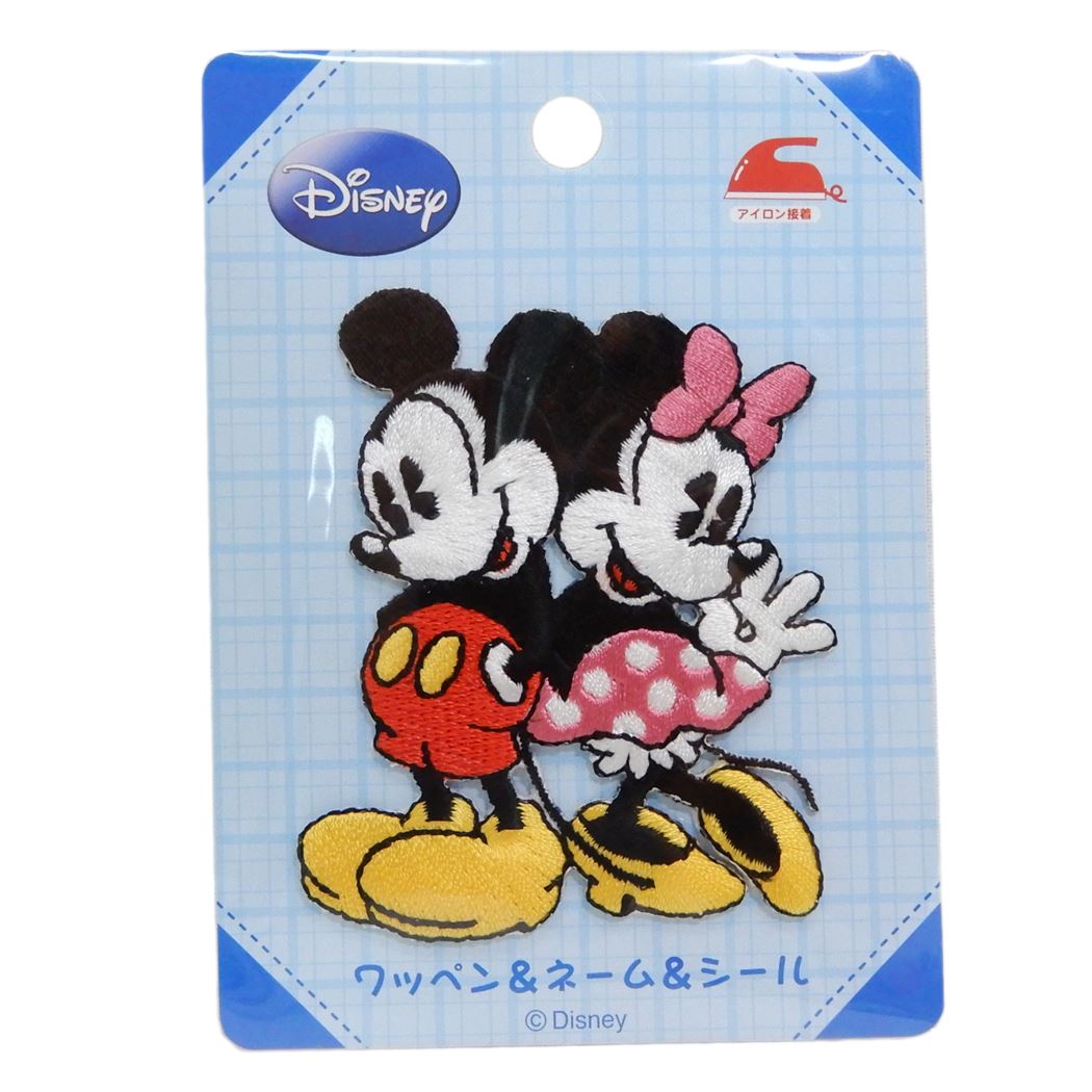 ミッキー&ミニー アイロンパッチ DI61 グッズ ワッペン キャラクター ディズニー パイオニア 手芸用品 プレゼント 男の子 女の