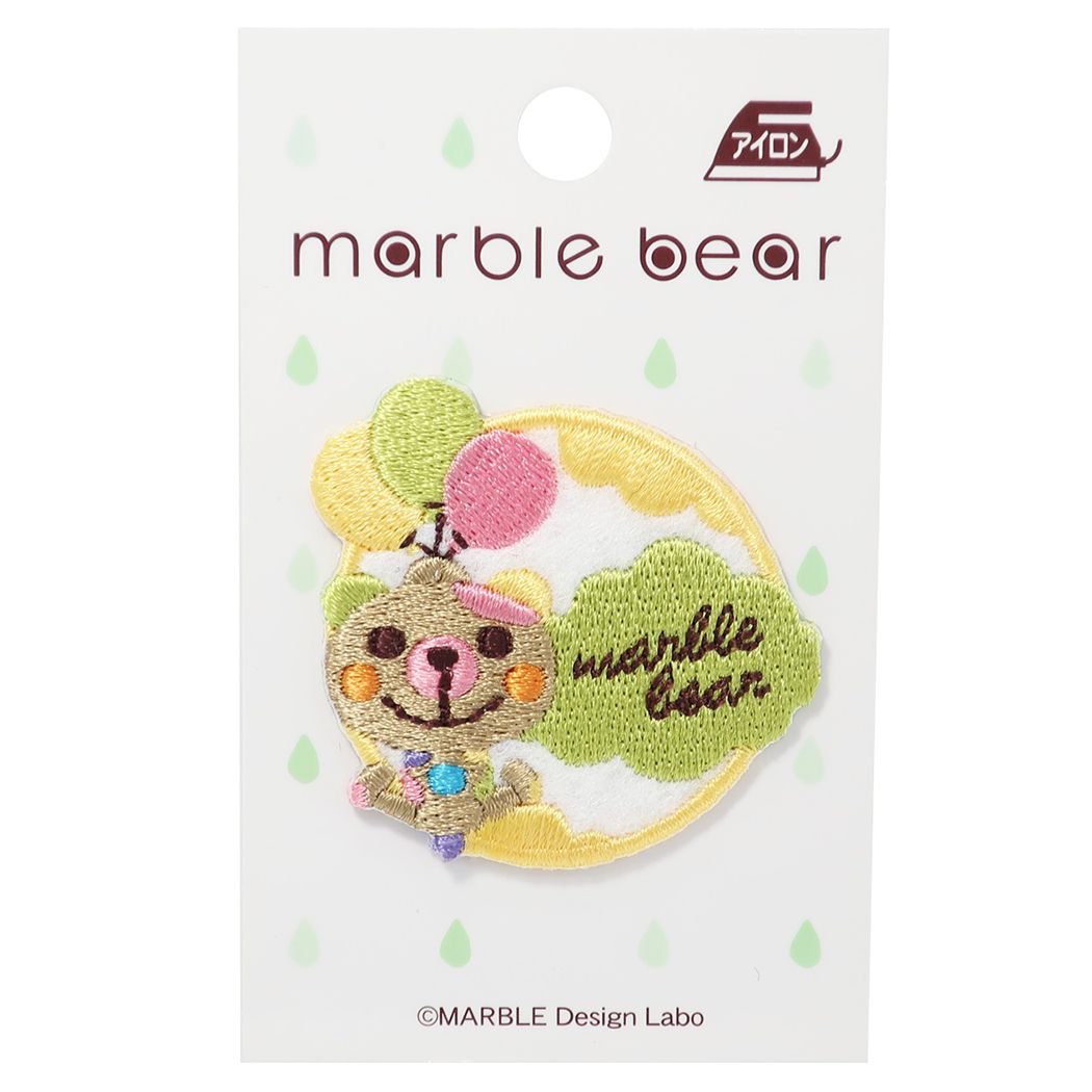 アイロンパッチ マーブルベア ワッペン 通販 PMB07 グッズ プレゼント 男の子 女の子 ギフト
