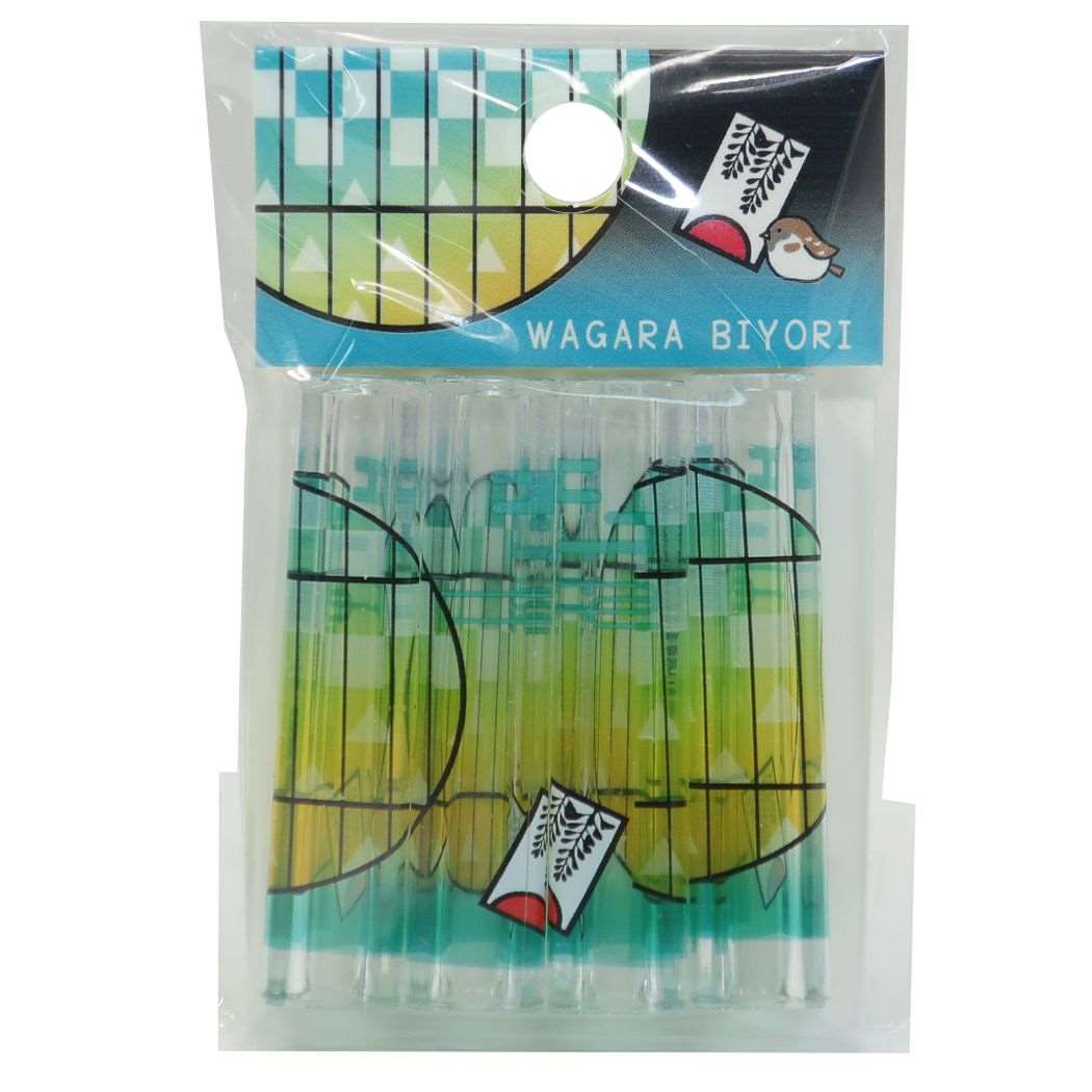 和柄びより 鉛筆キャップ スクエア えんぴつカバー 4本セット 円窓 いちまつ×うろこ クーリア 新学期準備雑貨 プレゼント