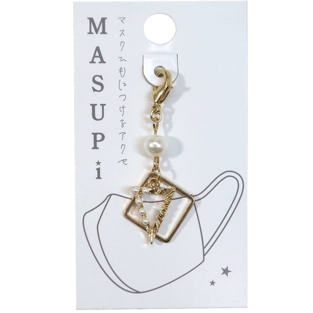 MASUPi マスクアクセサリー トライアングル カニカンフック ショートタイプ Q-LIA プレゼント 男の子 女の子 ギフト