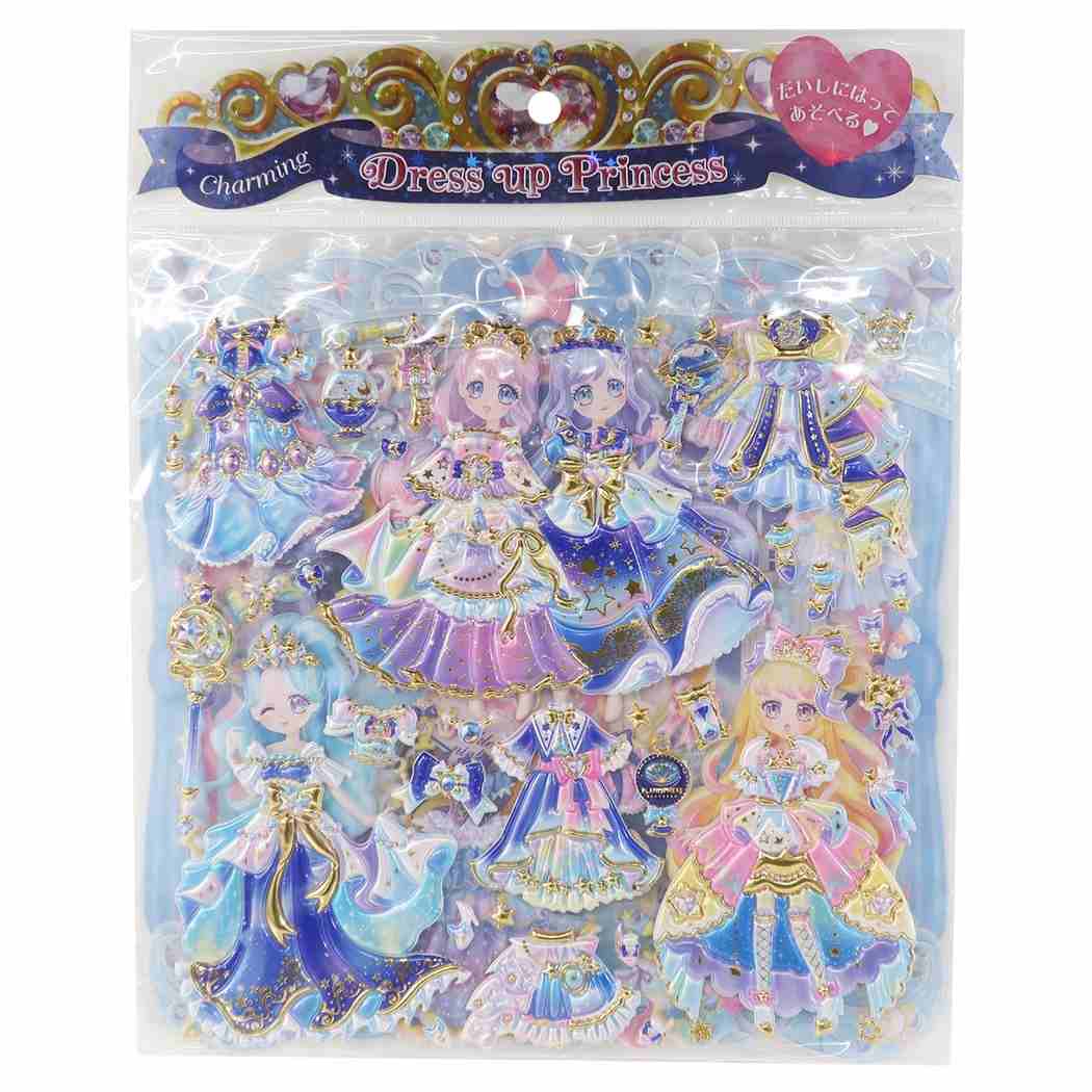 着せ替えシール チャーミングドレスアッププリンセスシール 2枚セット ミスティックムーンプリンセス Q-LIA 女の子 プチギフト プレゼントクリスマ