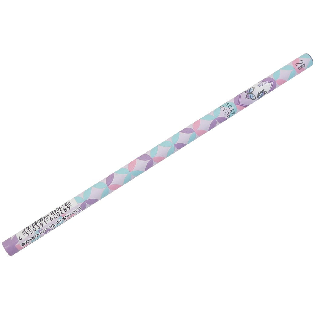 丸軸 えんぴつ 2B 和柄びより 鉛筆 通販 淡色 しっぽう プレゼント 男の子 女の子 ギフト