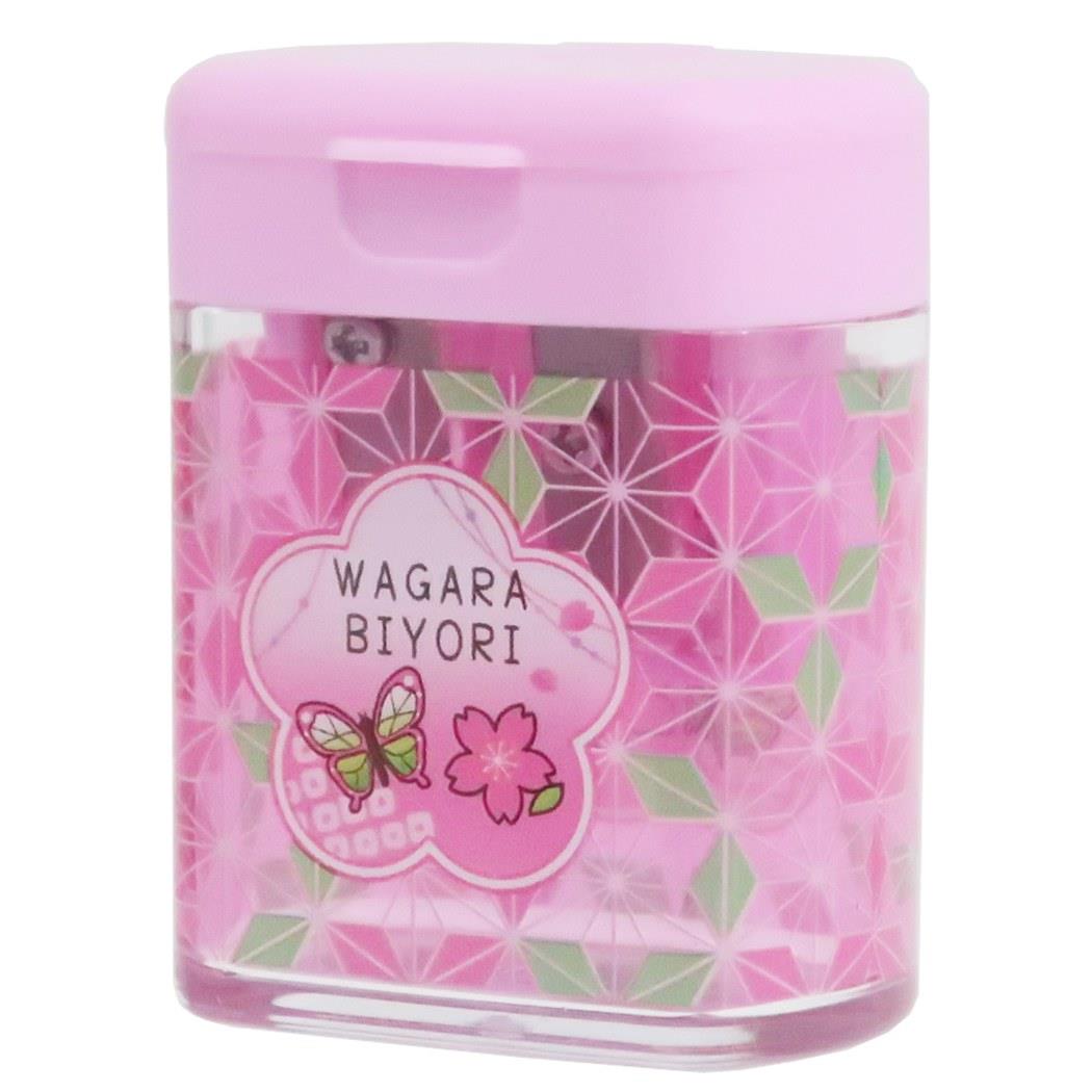 和柄びより 2way シャープナー 鉛筆削り 淡色 さくら 和風雑貨 プレゼント 男の子 女の子 ギフト