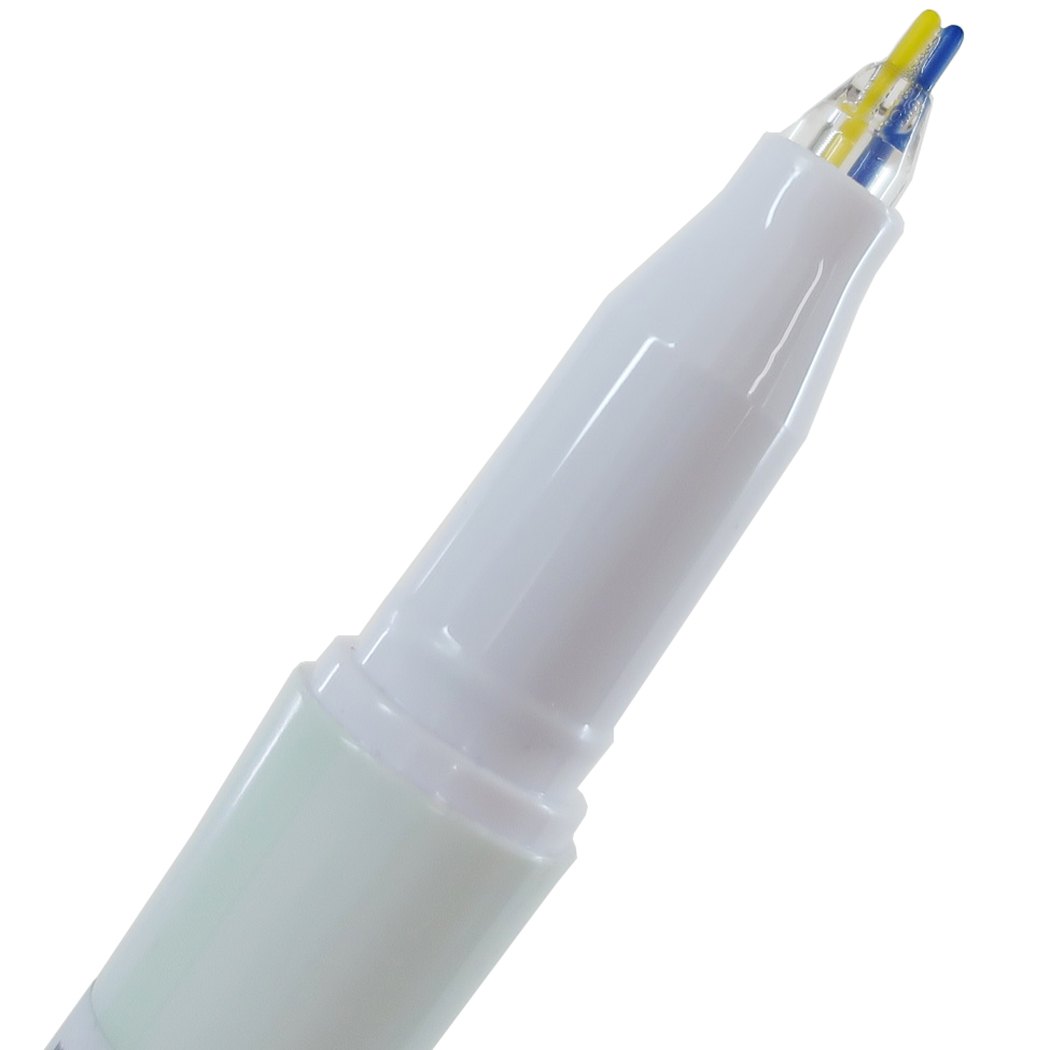 2色ペン カラーペン 2 LINES PEN イエロー&ライトブルー 新学期準備文具 かわいい プレゼント 男の子 女の子 ギフト