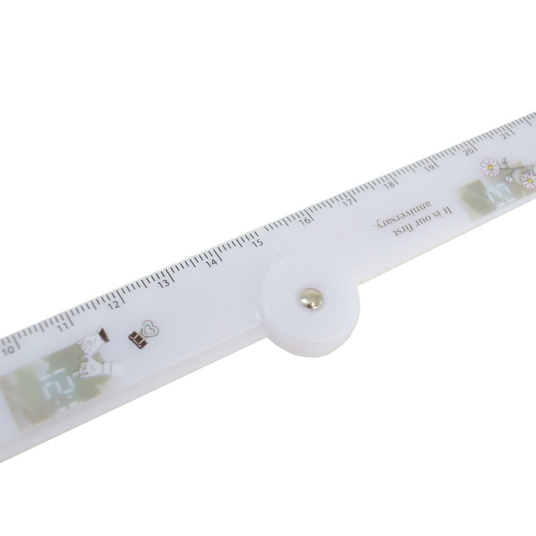 メルティダイアリー 定規 折りたたみスケール モノクロシャイニーデイズ 新学期準備文具 プレゼント 男の子 女の子 ギフト