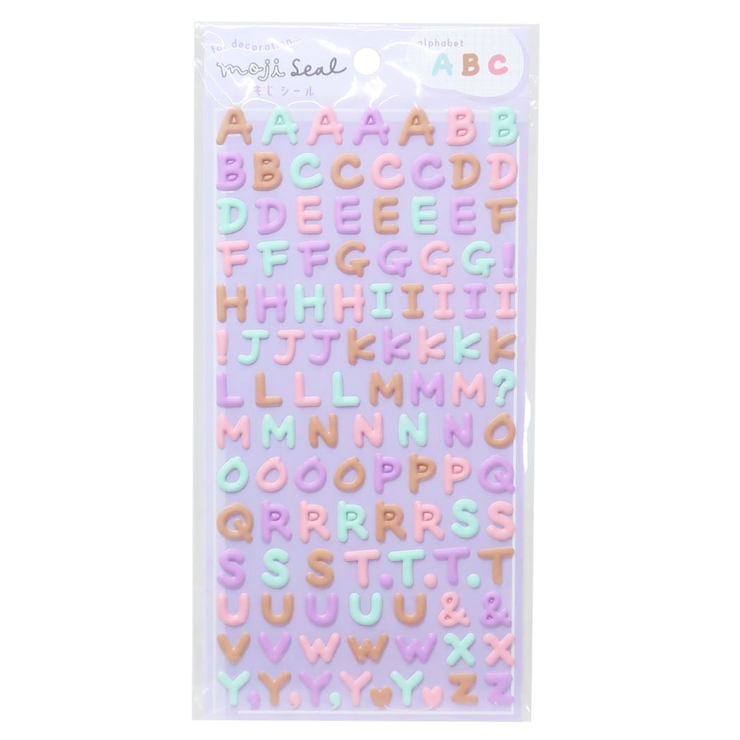 シールシート 文字シール てがき アルファベット クーリア プレゼント 男の子 女の子 ギフト