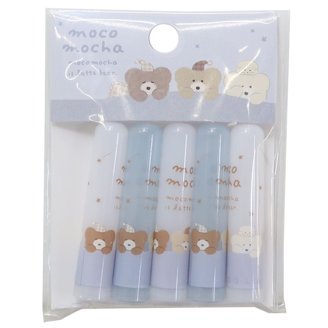 えんぴつカバー5本セット ほっこりモコモカ 鉛筆キャップ クーリア おやすみ プレゼント 男の子 女の子 ギフト