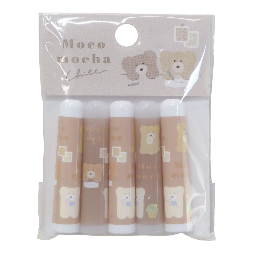 えんぴつカバー5本セット ほっこりモコモカ 鉛筆キャップ クーリア おえかきタイム