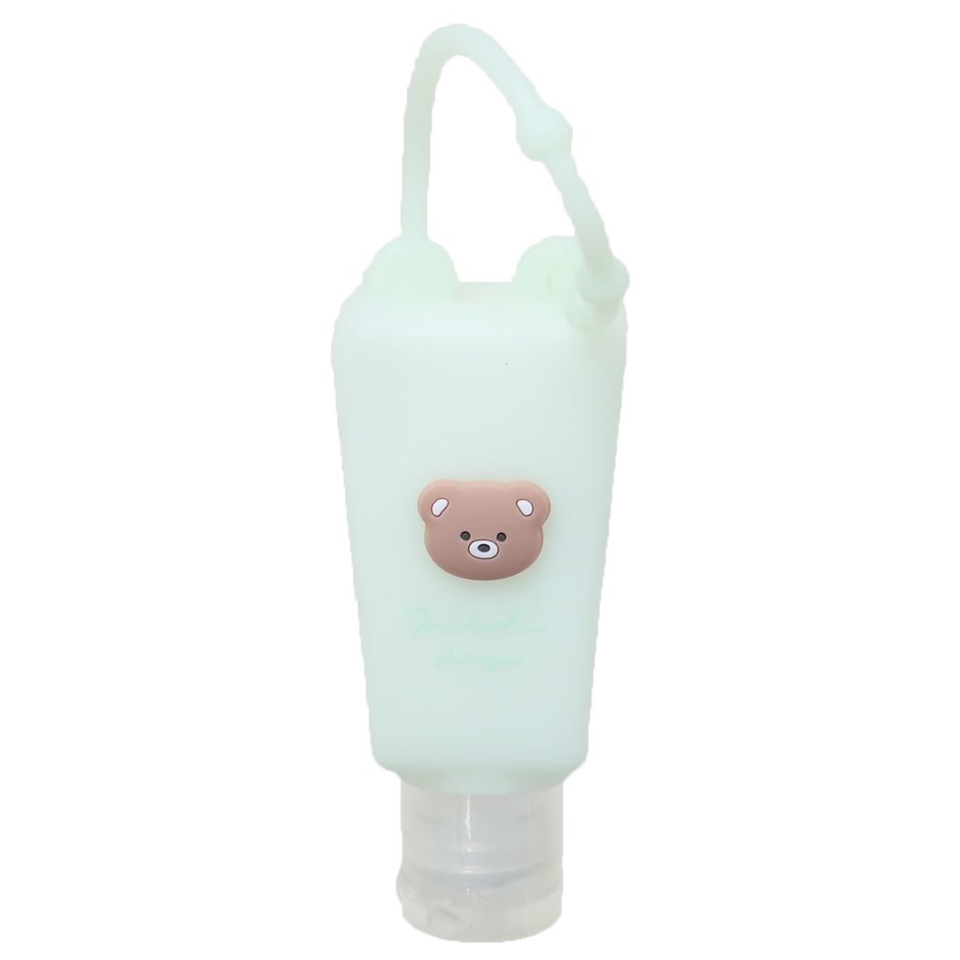 ハンド用化粧水 シリコンホルダー付き保湿ミルキーハンドジェル くま トロピカルの香り クーリア プレゼント 男の子 女の子 ギフト