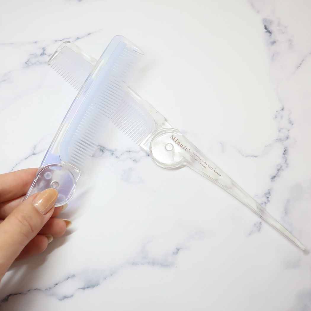 折りたたみコーム シアークラウドコスメ くし クーリア モーメントブルー