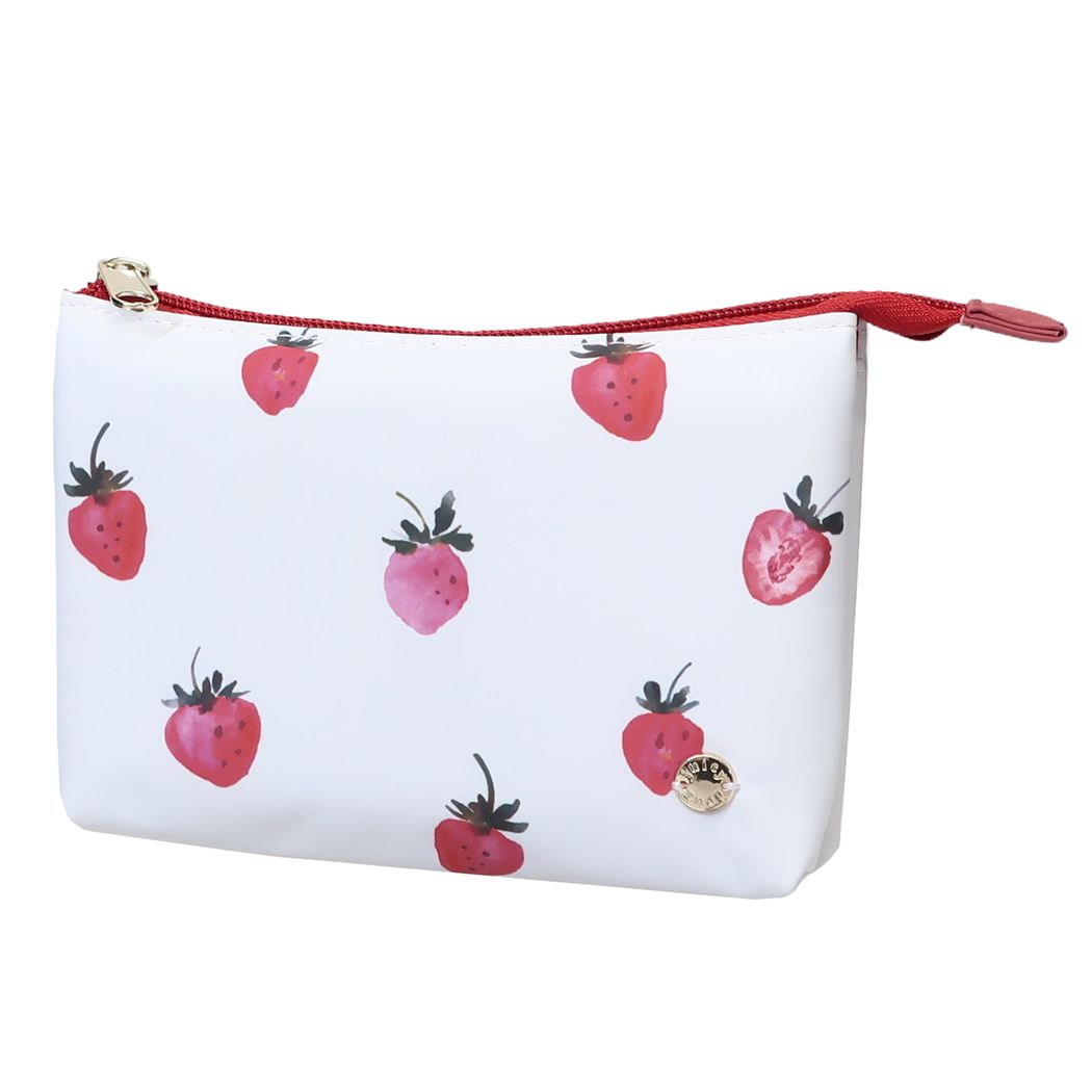 コスメポーチ ジューシードゥー ダブルフラットポーチ ホワイト クーリア