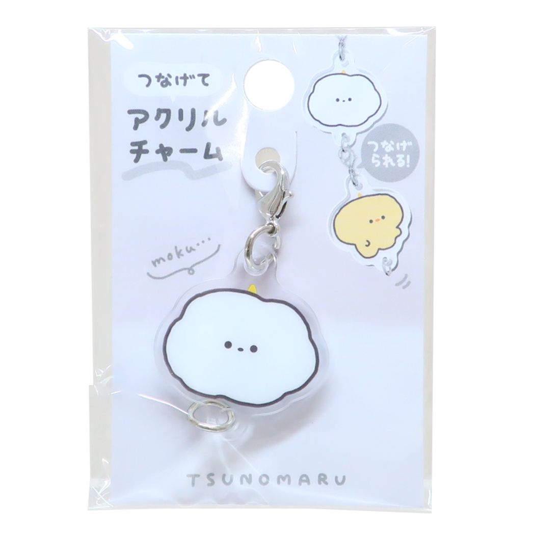 ファスナーマスコット つのまる つなげてアクリルチャーム くも かわいい