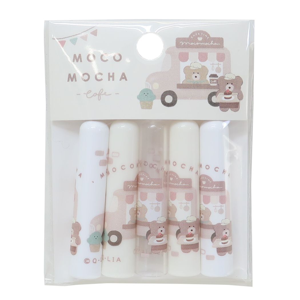 鉛筆キャップ ほっこりモコモカ えんぴつカバー5本セット カフェワゴン クーリア