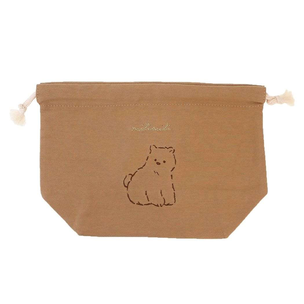 巾着袋 ミリミリ milimili ランチ巾着 クマ お弁当きんちゃく ランチ雑貨