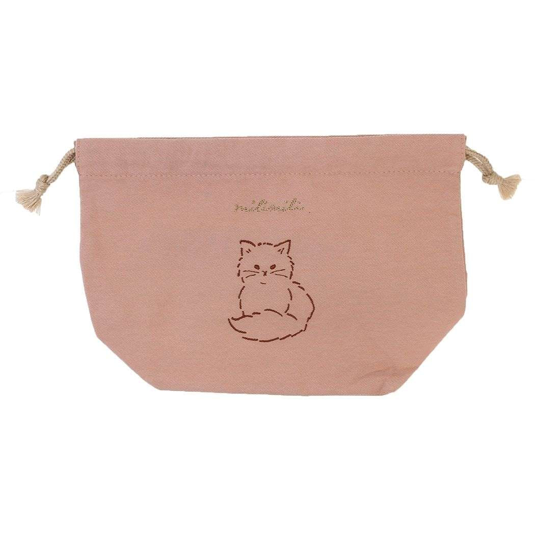 巾着袋 ミリミリ milimili ランチ巾着 ネコ