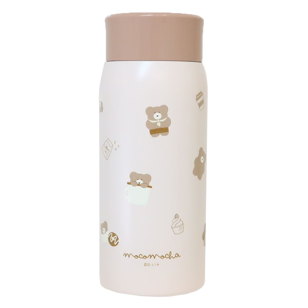 保温水筒 ほっこりモコモカ ステンレスボトル(350ml) モカ クーリア