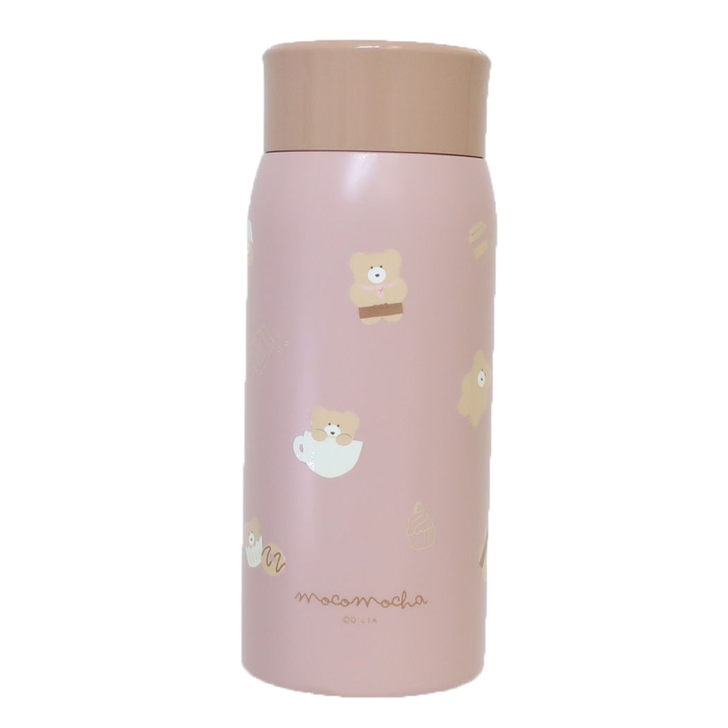 保温水筒 ほっこりモコモカ ステンレスボトル(350ml) ミルクティー クーリア