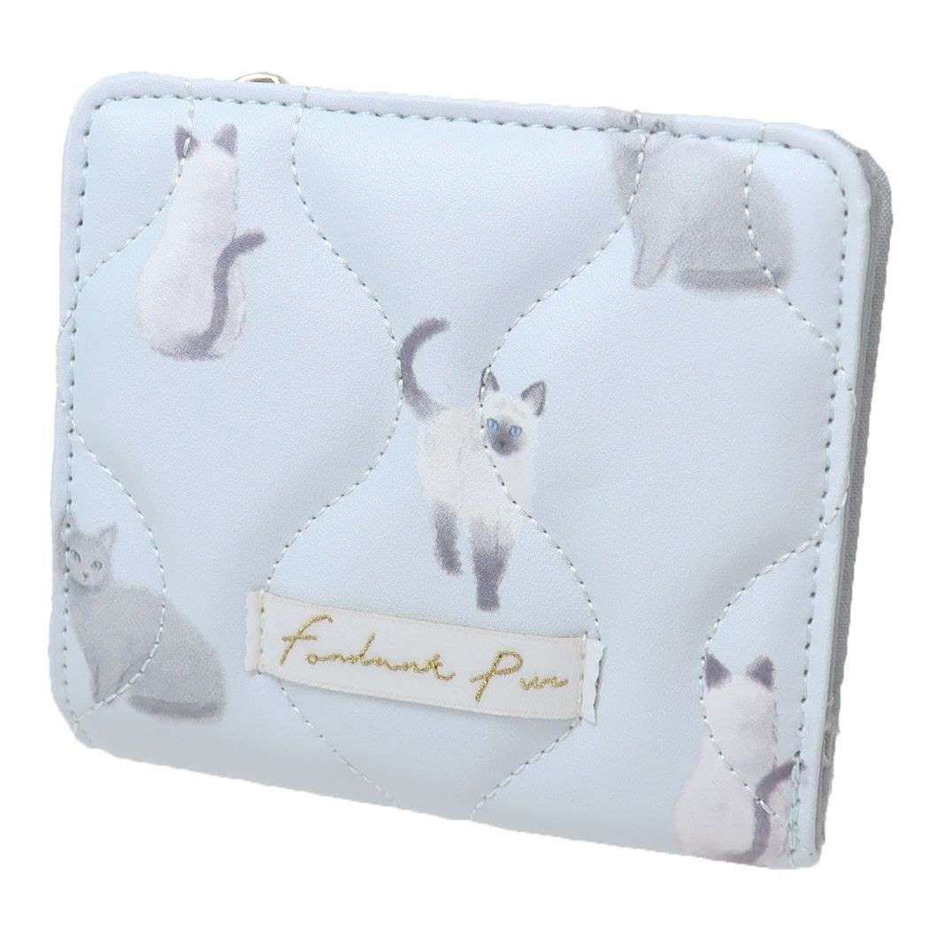レディース財布 フォンダンピュール 二つ折り財布 ねこ クーリア