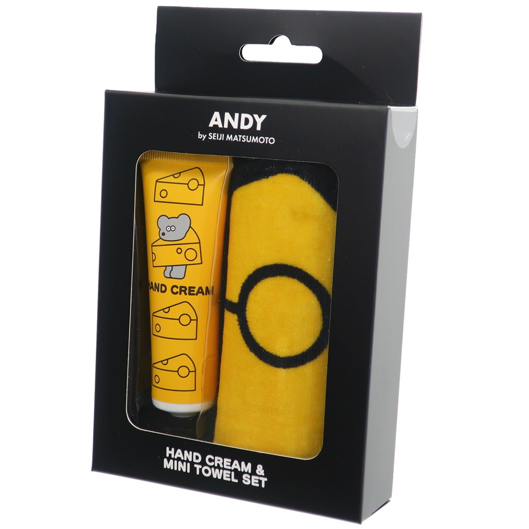 ハンドクリーム & ミニタオルセット ハンドケア ギフトセット ANDY アンディ プレゼント ギフト コスメ雑貨 キャラクター 男の