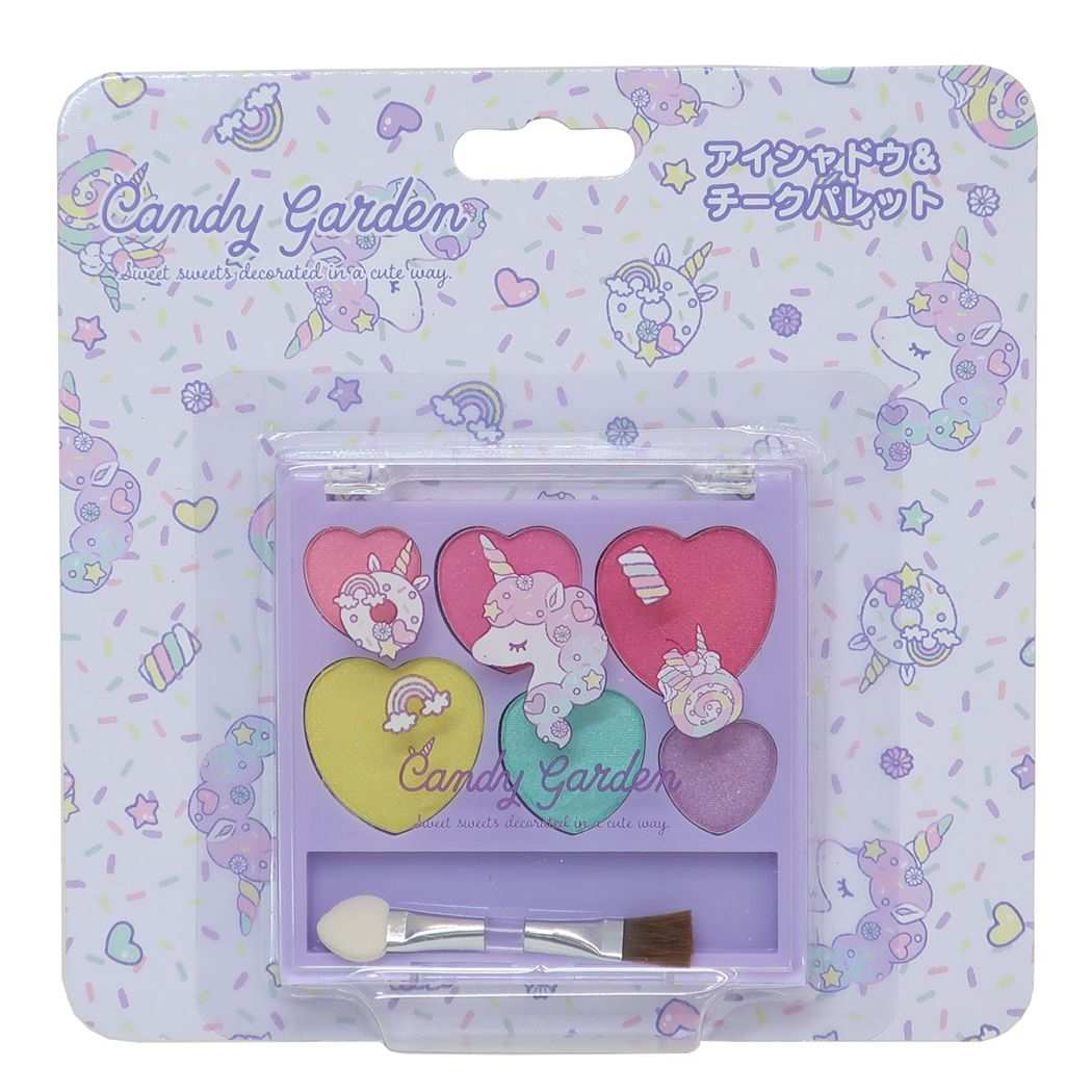 チーク&アイシャドウパレット キャンディガーデン キッズコスメ レイス