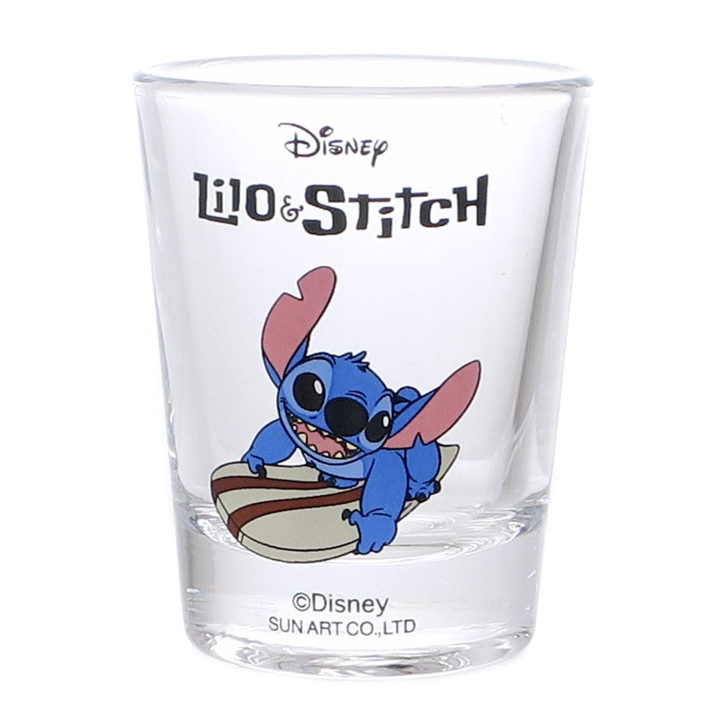 スティッチ 50ml ディズニー プチギフト ショットグラス キャラクター グッズ サーフィン ミニグラス プレゼント 男の子 女の子