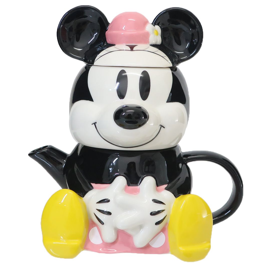 ミニーマウス ディズニー キャラクター ティーセット ティーフォーワン ティーポット&ティーカップセット ディズニー