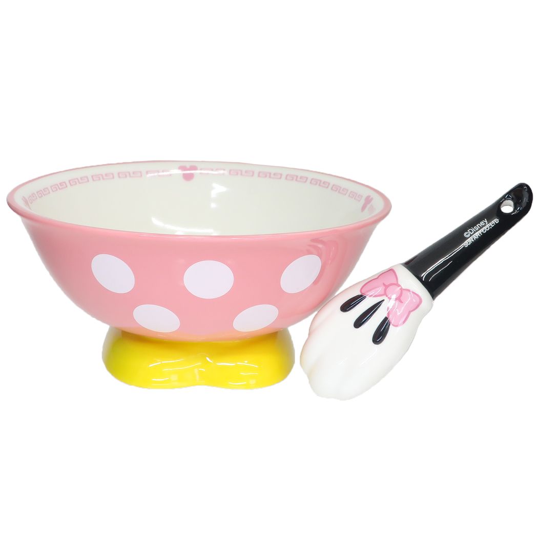 ミニーマウス グッズ どんぶり ディズニー キャラクター ラーメンセット ラーメン鉢&レンゲセット