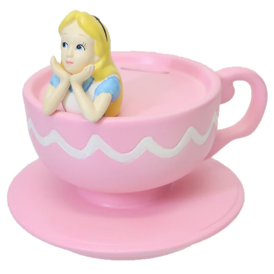 ふしぎの国のアリス セラミックフィギュアバンク ディズニー 陶器製貯金箱 キャラクター アリスカップ