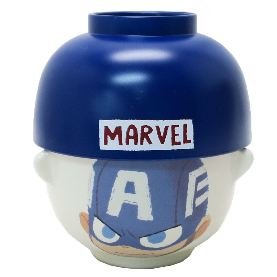 ミニ茶碗&汁椀セット キャプテンアメリカ ご飯セット マーベル グリヒル サンアート プレゼント 新生活雑貨 グッズ 男の子 女の子