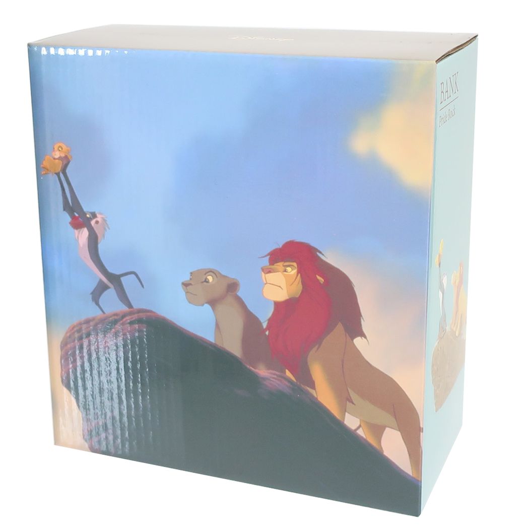 ライオンキング グッズ 陶器製貯金箱 キャラクター セラミックフィギュアバンク プライドロック