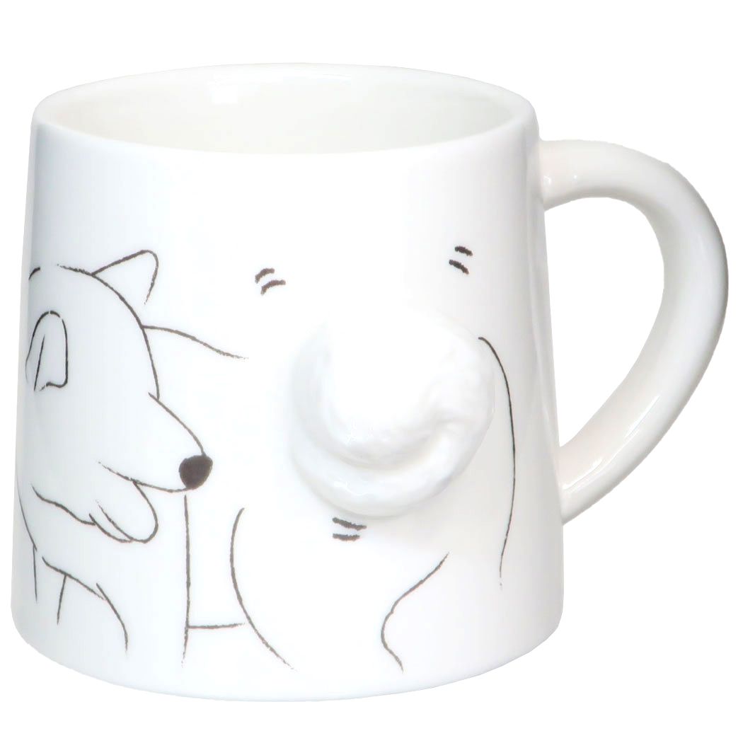 マグカップ アニマル食器 立体動物マグ 犬 いぬ サンアート