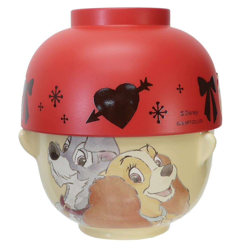わんわん物語 グッズ ミニ 茶碗 & 汁椀 セット ディズニー ご飯セット クレヨンタッチ サンアート プレゼント 男の子 女の子 ギ