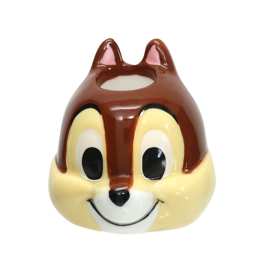 CHIP 陶器製 ダイカット 歯ブラシスタンド 洗面用具 ディズニー チップ&デール サンアート プレゼント 男の子 女の子 ギフト